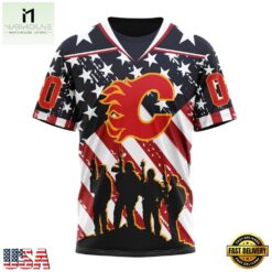 NHL Calgary Flames Specialized Kits For Honor USS Military Hoodie, T Shirt , NHL 3D Game Day Tee Nhl Calgary Flames Specialized Kits For Honor Uss Military Hoodie T Shirt 4