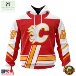 NHL Calgary Flames Specialized Unisex Kits With Retro Concepts Hoodie, T Shirt , NHL 3D Game Day Tee Nhl Calgary Flames Specialized Unisex Kits With Retro Concepts Hoodie T Shirt 1