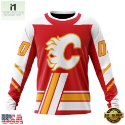 NHL Calgary Flames Specialized Unisex Kits With Retro Concepts Hoodie, T Shirt , NHL 3D Game Day Tee Nhl Calgary Flames Specialized Unisex Kits With Retro Concepts Hoodie T Shirt 3