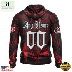 NHL Carolina Hurricanes Special Design Halloween With Skull Art Hoodie, T Shirt , NHL 3D Game Day Tee Nhl Carolina Hurricanes Special Design Halloween With Skull Art Hoodie T Shirt 2
