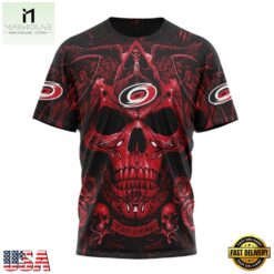 NHL Carolina Hurricanes Special Design Halloween With Skull Art Hoodie, T Shirt , NHL 3D Game Day Tee Nhl Carolina Hurricanes Special Design Halloween With Skull Art Hoodie T Shirt 4