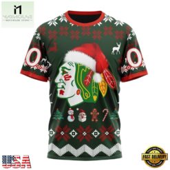 NHL Chicago BlackHawks Hockey Christmas Is Coming 2026 Hoodie, T Shirt , NHL 3D Game Day Tee Nhl Chicago Blackhawks Hockey Christmas IS Coming 2026 Hoodie T Shirt 4