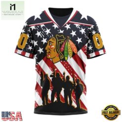 NHL Chicago BlackHawks Specialized Kits For Honor USS Military Hoodie, T Shirt , NHL 3D Game Day Tee Nhl Chicago Blackhawks Specialized Kits For Honor Uss Military Hoodie T Shirt 4