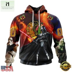 NHL Chicago BlackHawks x Star War Specialized Design Hoodie, T Shirt , NHL 3D Game Day Tee Nhl Chicago Blackhawks X Star War Specialized Design Hoodie T Shirt 1