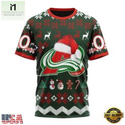 NHL Colorado Avalanche Hockey Christmas Is Coming 2026 Hoodie, T Shirt , NHL 3D Game Day Tee Nhl Colorado Avalanche Hockey Christmas IS Coming 2026 Hoodie T Shirt 4