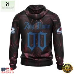 NHL Colorado Avalanche Special Design Halloween With Skull Art Hoodie, T Shirt , NHL 3D Game Day Tee Nhl Colorado Avalanche Special Design Halloween With Skull Art Hoodie T Shirt 2