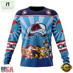 NHL Colorado Avalanche Special Paw Patrol Kits Hoodie, T Shirt , NHL 3D Game Day Tee Nhl Colorado Avalanche Special Paw Patrol Kits Hoodie T Shirt 3