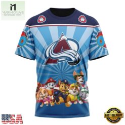 NHL Colorado Avalanche Special Paw Patrol Kits Hoodie, T Shirt , NHL 3D Game Day Tee Nhl Colorado Avalanche Special Paw Patrol Kits Hoodie T Shirt 4
