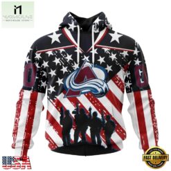 NHL Colorado Avalanche Specialized Kits For Honor USS Military Hoodie, T Shirt , NHL 3D Game Day Tee Nhl Colorado Avalanche Specialized Kits For Honor Uss Military Hoodie T Shirt 1