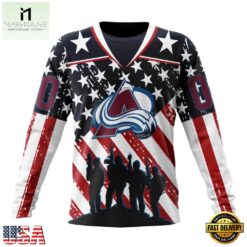 NHL Colorado Avalanche Specialized Kits For Honor USS Military Hoodie, T Shirt , NHL 3D Game Day Tee Nhl Colorado Avalanche Specialized Kits For Honor Uss Military Hoodie T Shirt 3