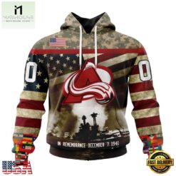 NHL Colorado Avalanche Specialized Unisex Kits Remember Pearl Harbor Hoodie, T Shirt , NHL 3D Game Day Tee Nhl Colorado Avalanche Specialized Unisex Kits Remember Pearl Harbor Hoodie T Shirt 1
