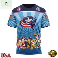NHL Columbus Blue Jackets Special Paw Patrol Kits Hoodie, T Shirt , NHL 3D Game Day Tee Nhl Columbus Blue Jackets Special Paw Patrol Kits Hoodie T Shirt 4