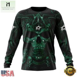 NHL Dallas Stars Special Design Halloween With Skull Art Hoodie, T Shirt , NHL 3D Game Day Tee Nhl Dallas Stars Special Design Halloween With Skull Art Hoodie T Shirt 3