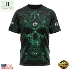 NHL Dallas Stars Special Design Halloween With Skull Art Hoodie, T Shirt , NHL 3D Game Day Tee Nhl Dallas Stars Special Design Halloween With Skull Art Hoodie T Shirt 4