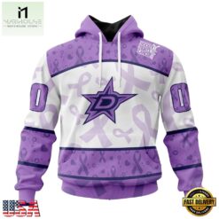 NHL Dallas Stars Special Lavender Fight Cancer Hoodie, T Shirt , NHL 3D Game Day Tee Nhl Dallas Stars Special Lavender Fight Cancer Hoodie T Shirt 1