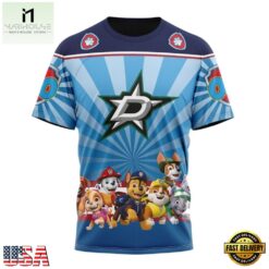 NHL Dallas Stars Special Paw Patrol Kits Hoodie, T Shirt , NHL 3D Game Day Tee Nhl Dallas Stars Special Paw Patrol Kits Hoodie T Shirt 4