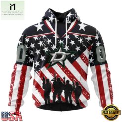 NHL Dallas Stars Specialized Kits For Honor USS Military Hoodie, T Shirt , NHL 3D Game Day Tee Nhl Dallas Stars Specialized Kits For Honor Uss Military Hoodie T Shirt 1