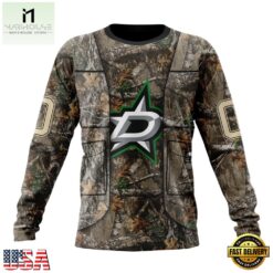 NHL Dallas Stars Specialized Unisex Vest Kits With Realtree Camo Hoodie, T Shirt, NHL 3D Game Day Tee Nhl Dallas Stars Specialized Unisex Vest Kits With Realtree Camo Hoodie T Shirt 3