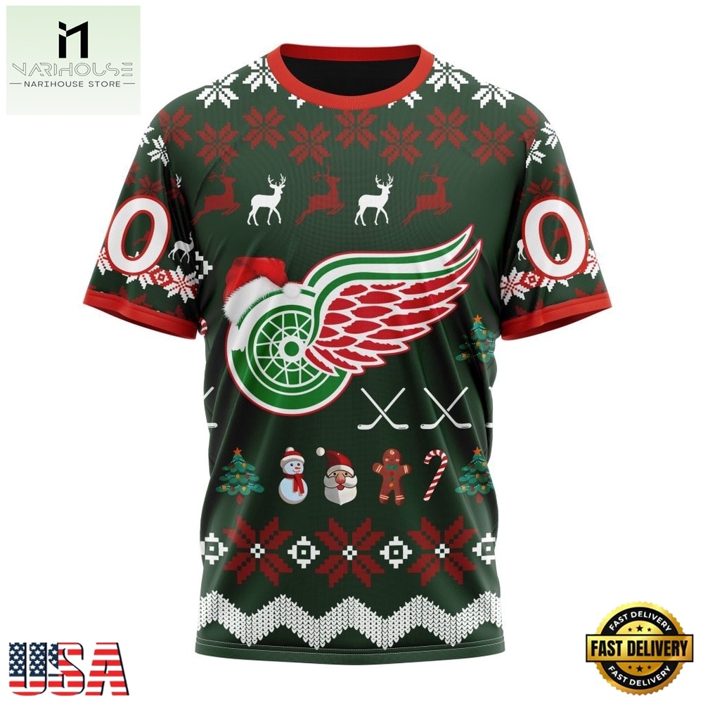 NHL Detroit Red Wings Hockey Christmas Is Coming 2026 Hoodie, T Shirt , NHL 3D Game Day Tee NHL Detroit Red Wings Hockey Christmas Is Coming 2026 Hoodie, T Shirt , NHL 3D Game Day Tee
