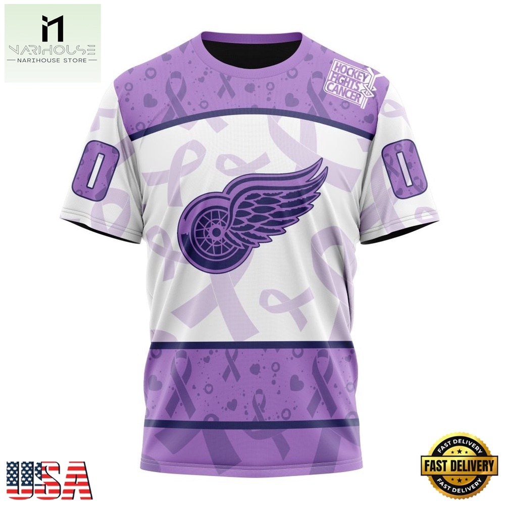 NHL Detroit Red Wings Special Lavender Fight Cancer Hoodie, T Shirt , NHL 3D Game Day Tee NHL Detroit Red Wings Special Lavender Fight Cancer Hoodie, T Shirt , NHL 3D Game Day Tee