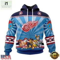 NHL Detroit Red Wings Special Paw Patrol Kits Hoodie, T Shirt , NHL 3D Game Day Tee Nhl Detroit Red Wings Special Paw Patrol Kits Hoodie T Shirt 1