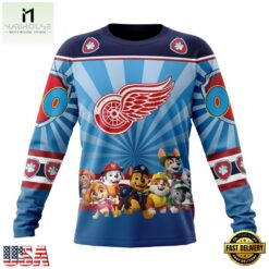 NHL Detroit Red Wings Special Paw Patrol Kits Hoodie, T Shirt , NHL 3D Game Day Tee Nhl Detroit Red Wings Special Paw Patrol Kits Hoodie T Shirt 3