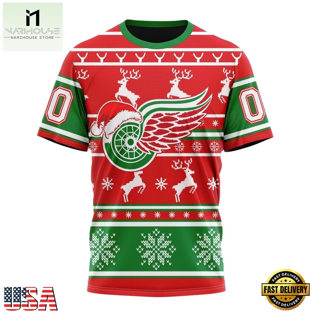 NHL Detroit Red Wings Specialized Unisex Christmas Is Coming Hoodie, T Shirt , NHL 3D Game Day Tee NHL Detroit Red Wings Specialized Unisex Christmas Is Coming Hoodie, T Shirt , NHL 3D Game Day Tee