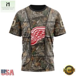 NHL Detroit Red Wings Specialized Unisex Vest Kits With Realtree Camo Hoodie, T Shirt, NHL 3D Game Day Tee Nhl Detroit Red Wings Specialized Unisex Vest Kits With Realtree Camo Hoodie T Shirt 4