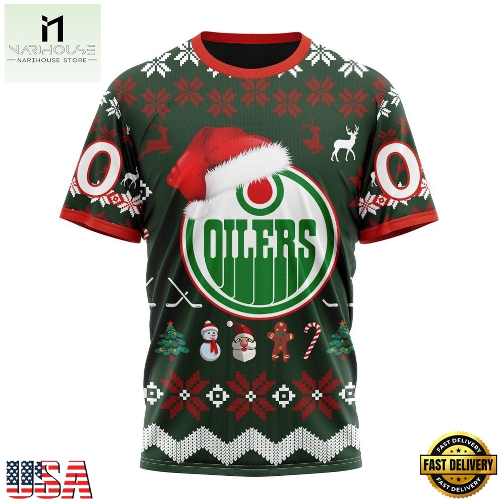 NHL Edmonton Oilers Hockey Christmas Is Coming 2026 Hoodie, T Shirt , NHL 3D Game Day Tee NHL Edmonton Oilers Hockey Christmas Is Coming 2026 Hoodie, T Shirt , NHL 3D Game Day Tee