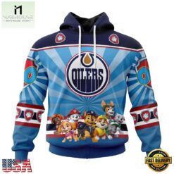 NHL Edmonton Oilers Special Paw Patrol Kits Hoodie, T Shirt , NHL 3D Game Day Tee Nhl Edmonton Oilers Special Paw Patrol Kits Hoodie T Shirt 1