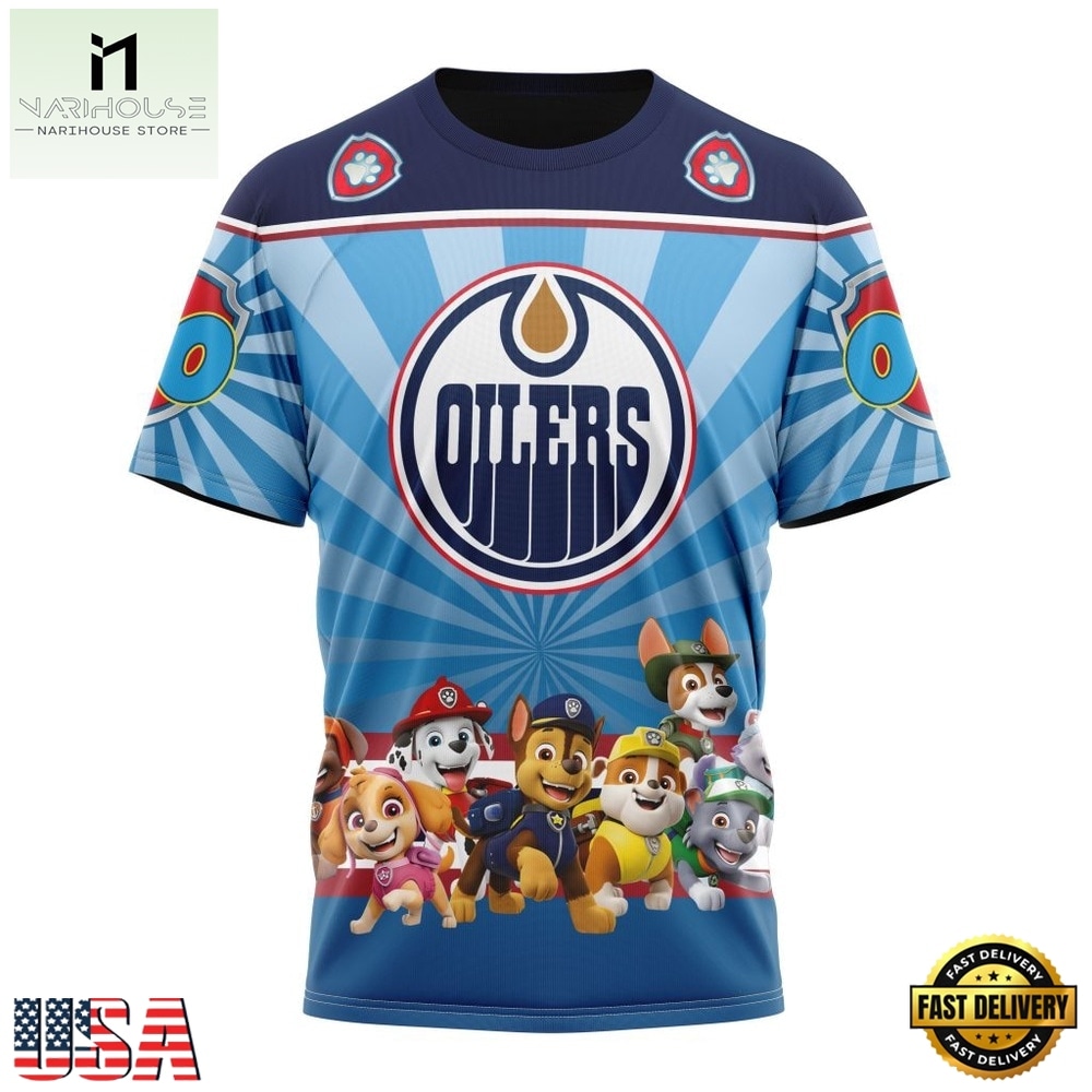 NHL Edmonton Oilers Special Paw Patrol Kits Hoodie, T Shirt , NHL 3D Game Day Tee NHL Edmonton Oilers Special Paw Patrol Kits Hoodie, T Shirt , NHL 3D Game Day Tee