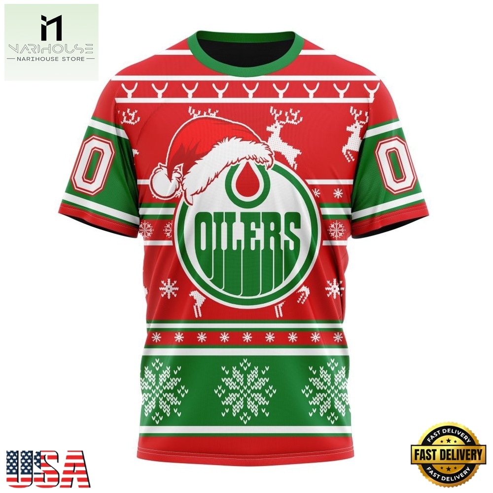 NHL Edmonton Oilers Specialized Unisex Christmas Is Coming Hoodie, T Shirt , NHL 3D Game Day Tee NHL Edmonton Oilers Specialized Unisex Christmas Is Coming Hoodie, T Shirt , NHL 3D Game Day Tee
