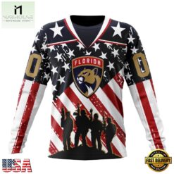 NHL Florida Panthers Specialized Kits For Honor USS Military Hoodie, T Shirt , NHL 3D Game Day Tee Nhl Florida Panthers Specialized Kits For Honor Uss Military Hoodie T Shirt 3