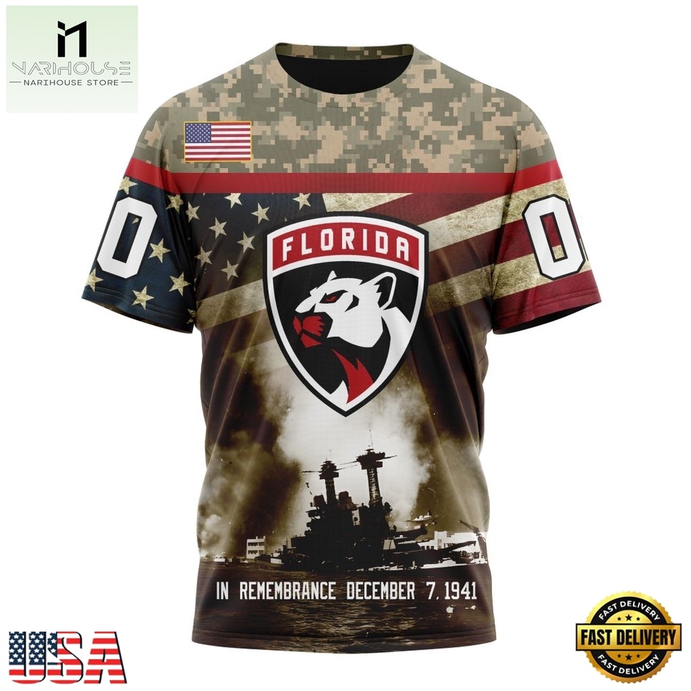 NHL Florida Panthers Specialized Unisex Kits Remember Pearl Harbor Hoodie, T Shirt , NHL 3D Game Day Tee NHL Florida Panthers Specialized Unisex Kits Remember Pearl Harbor Hoodie, T Shirt , NHL 3D Game Day Tee