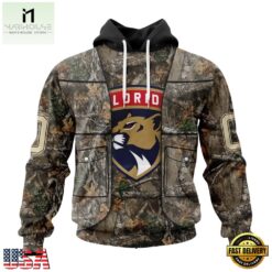 NHL Florida Panthers Specialized Unisex Vest Kits With Realtree Camo Hoodie, T Shirt, NHL 3D Game Day Tee Nhl Florida Panthers Specialized Unisex Vest Kits With Realtree Camo Hoodie T Shirt 1