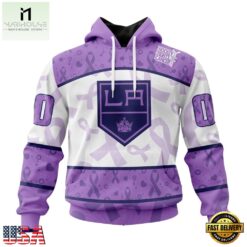 NHL Los Angeles Kings Special Lavender Fight Cancer Hoodie, T Shirt , NHL 3D Game Day Tee Nhl Los Angeles Kings Special Lavender Fight Cancer Hoodie T Shirt 1