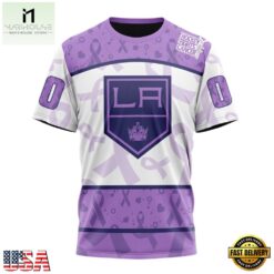 NHL Los Angeles Kings Special Lavender Fight Cancer Hoodie, T Shirt , NHL 3D Game Day Tee Nhl Los Angeles Kings Special Lavender Fight Cancer Hoodie T Shirt 5