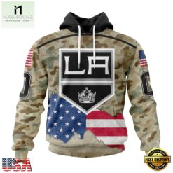 NHL Los Angeles Kings Specialized Kits For United State With Camo Color Hoodie, T Shirt , NHL 3D Game Day Tee Nhl Los Angeles Kings Specialized Kits For United State With Camo Color Hoodie T Shirt 1
