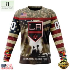 NHL Los Angeles Kings Specialized Unisex Kits Remember Pearl Harbor Hoodie, T Shirt , NHL 3D Game Day Tee Nhl Los Angeles Kings Specialized Unisex Kits Remember Pearl Harbor Hoodie T Shirt 3