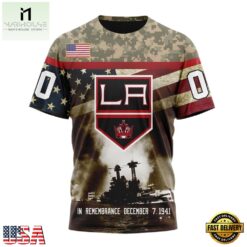 NHL Los Angeles Kings Specialized Unisex Kits Remember Pearl Harbor Hoodie, T Shirt , NHL 3D Game Day Tee Nhl Los Angeles Kings Specialized Unisex Kits Remember Pearl Harbor Hoodie T Shirt 4