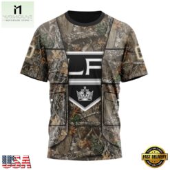 NHL Los Angeles Kings Specialized Unisex Vest Kits With Realtree Camo Hoodie, T Shirt, NHL 3D Game Day Tee Nhl Los Angeles Kings Specialized Unisex Vest Kits With Realtree Camo Hoodie T Shirt 4