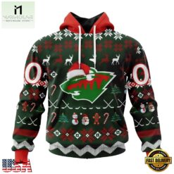 NHL Minnesota Wild Hockey Christmas Is Coming 2026 Hoodie, T Shirt , NHL 3D Game Day Tee Nhl Minnesota Wild Hockey Christmas IS Coming 2026 Hoodie T Shirt 1