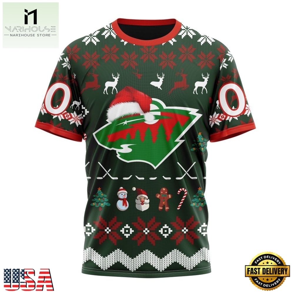 NHL Minnesota Wild Hockey Christmas Is Coming 2026 Hoodie, T Shirt , NHL 3D Game Day Tee NHL Minnesota Wild Hockey Christmas Is Coming 2026 Hoodie, T Shirt , NHL 3D Game Day Tee