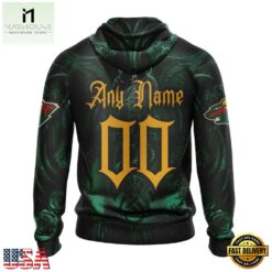 NHL Minnesota Wild Special Design Halloween With Skull Art Hoodie, T Shirt , NHL 3D Game Day Tee Nhl Minnesota Wild Special Design Halloween With Skull Art Hoodie T Shirt 2