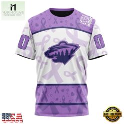 NHL Minnesota Wild Special Lavender Fight Cancer Hoodie, T Shirt , NHL 3D Game Day Tee 9 NHL Minnesota Wild Special Lavender Fight Cancer Hoodie, T Shirt , NHL 3D Game Day Tee Nhl Minnesota Wild Special Lavender Fight Cancer Hoodie T Shirt 5