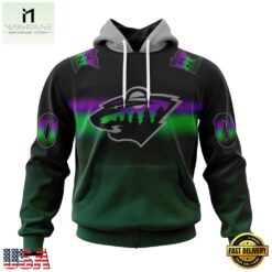 NHL Minnesota Wild Special Retro Gradient Design Hoodie, T Shirt, NHL 3D Game Day Tee Nhl Minnesota Wild Special Retro Gradient Design Hoodie T Shirt 1