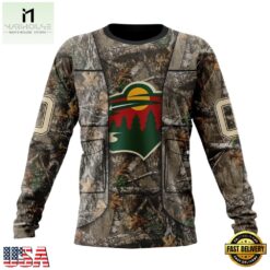 NHL Minnesota Wild Specialized Unisex Vest Kits With Realtree Camo Hoodie, T Shirt, NHL 3D Game Day Tee Nhl Minnesota Wild Specialized Unisex Vest Kits With Realtree Camo Hoodie T Shirt 3