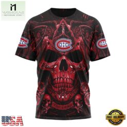 NHL Montreal Canadiens Special Design Halloween With Skull Art Hoodie, T Shirt , NHL 3D Game Day Tee Nhl Montreal Canadiens Special Design Halloween With Skull Art Hoodie T Shirt 4