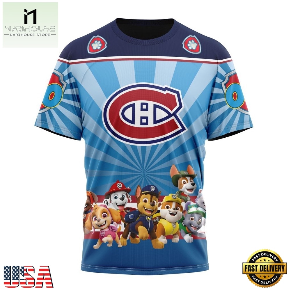 NHL Montreal Canadiens Special Paw Patrol Kits Hoodie, T Shirt , NHL 3D Game Day Tee NHL Montreal Canadiens Special Paw Patrol Kits Hoodie, T Shirt , NHL 3D Game Day Tee