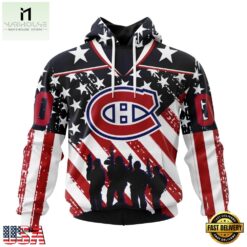 NHL Montreal Canadiens Specialized Kits For Honor USS Military Hoodie, T Shirt , NHL 3D Game Day Tee Nhl Montreal Canadiens Specialized Kits For Honor Uss Military Hoodie T Shirt 1